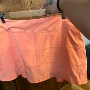 Lululemon Pace Rival Skirt in Sunny Coral